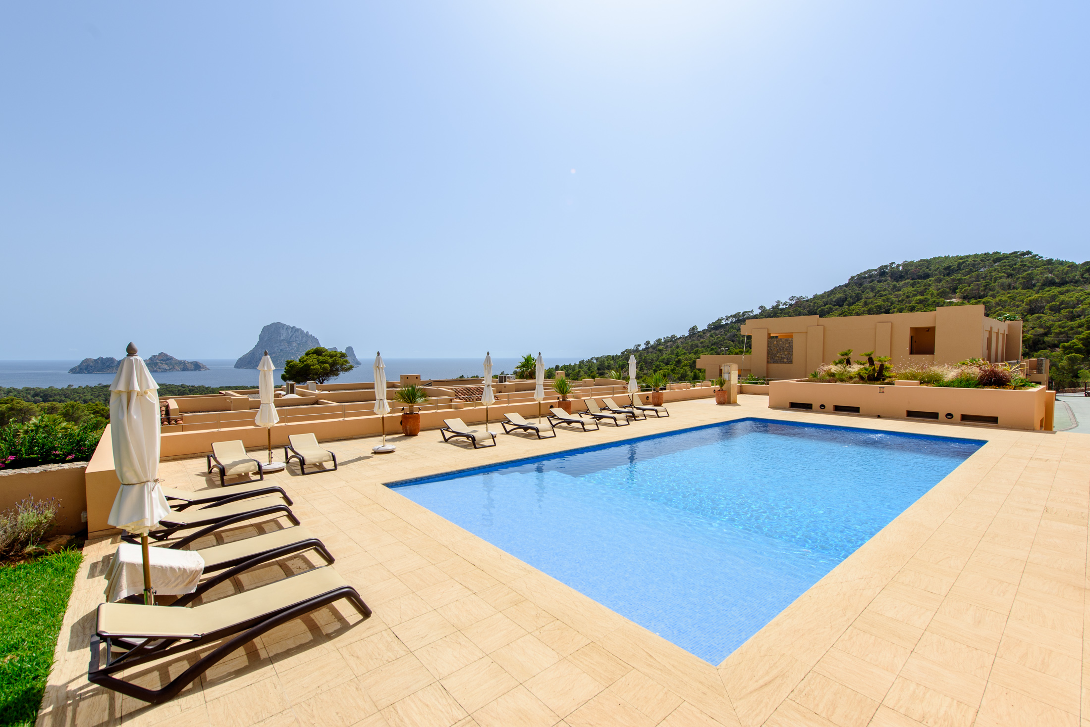 Resa Estates Ibiza penhouse for sale koop es vedra community pool.jpg